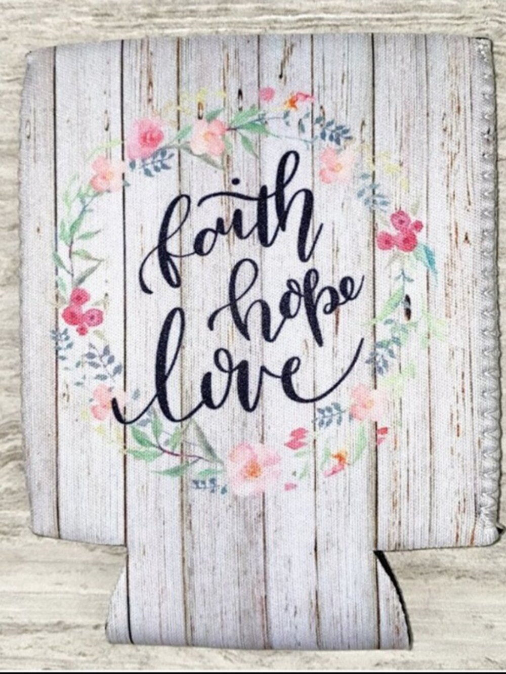 Faith Hope Love Koozie New